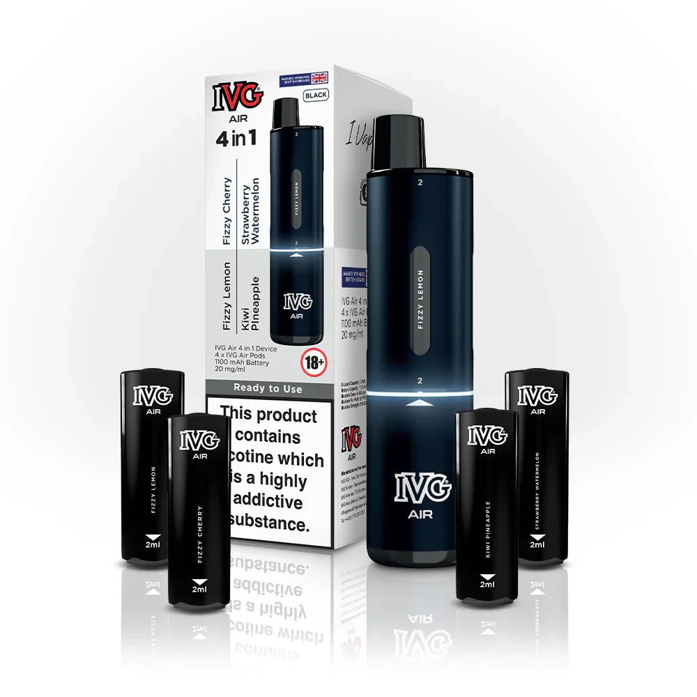 4 in 1 IVG Air 2400 Puffs Prefilled Disposable Pod Kit ( Box of 5 ) - Vape Villa