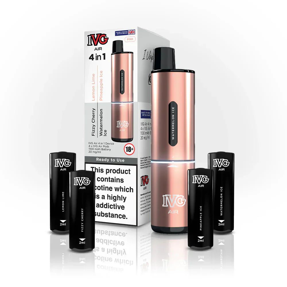 4 in 1 IVG Air 2400 Puffs Prefilled Disposable Pod Kit - Vape Villa