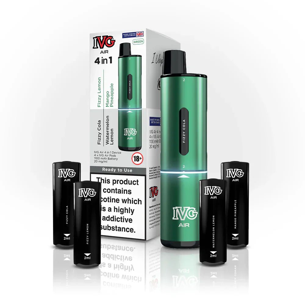 4 in 1 IVG Air 2400 Puffs Prefilled Disposable Pod Kit - Vape Villa