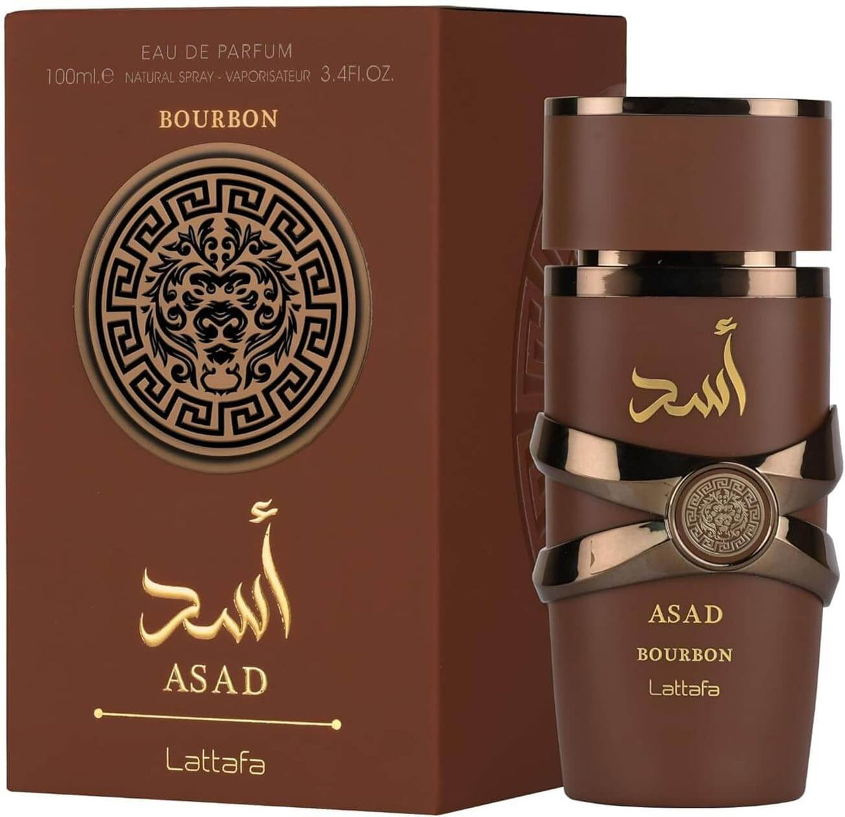 Lattafa Asad Bourbon Eau de Parfum - Richly Spiced & Elegant Aroma