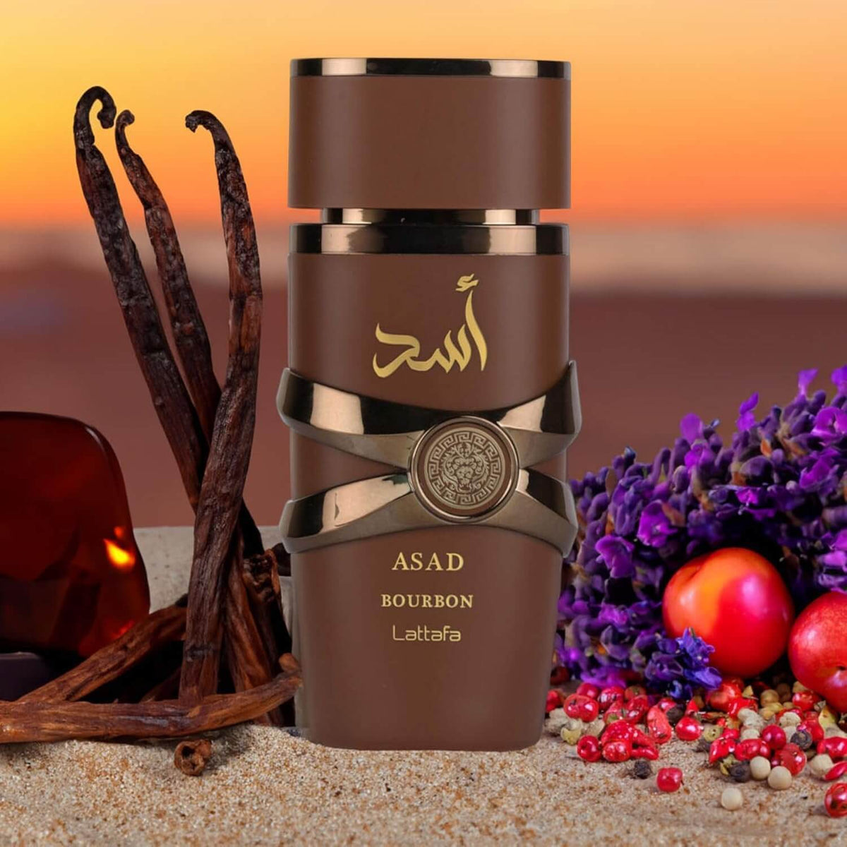Lattafa Asad Bourbon Eau de Parfum - Richly Spiced & Elegant Aroma