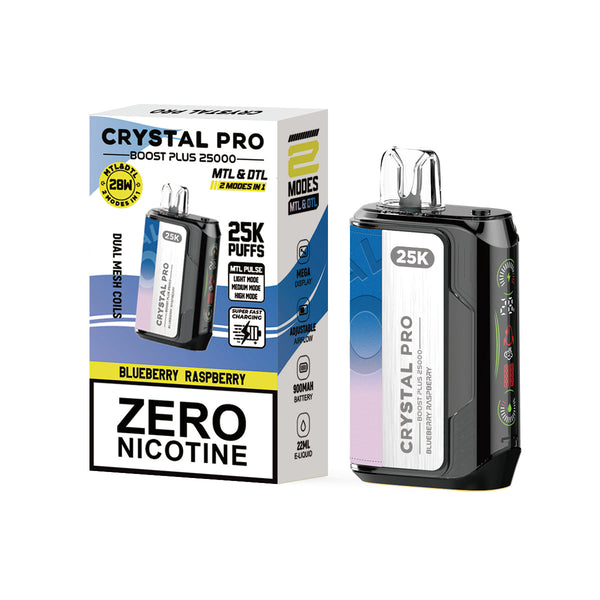 Crystal Pro Boost Plus 25k Disposable Vape Box of 5 Crystal Pro