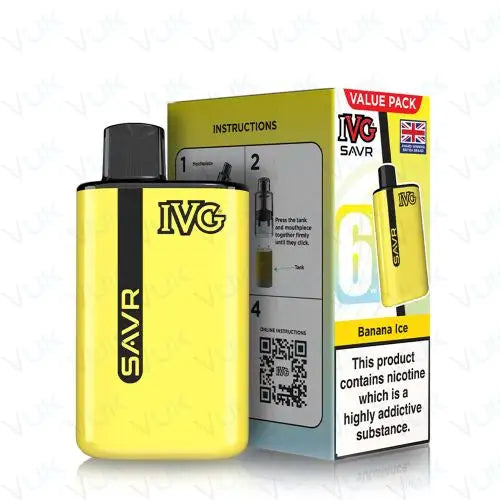 IVG SAVR Prefilled Pod Vape Kit Nicotine Strength 20mg