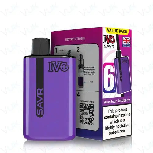 IVG SAVR Prefilled Pod Vape Kit Nicotine Strength 20mg