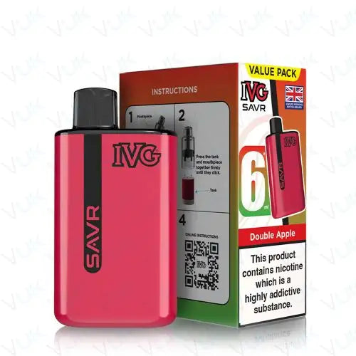 IVG SAVR Prefilled Pod Vape Kit Nicotine Strength 20mg