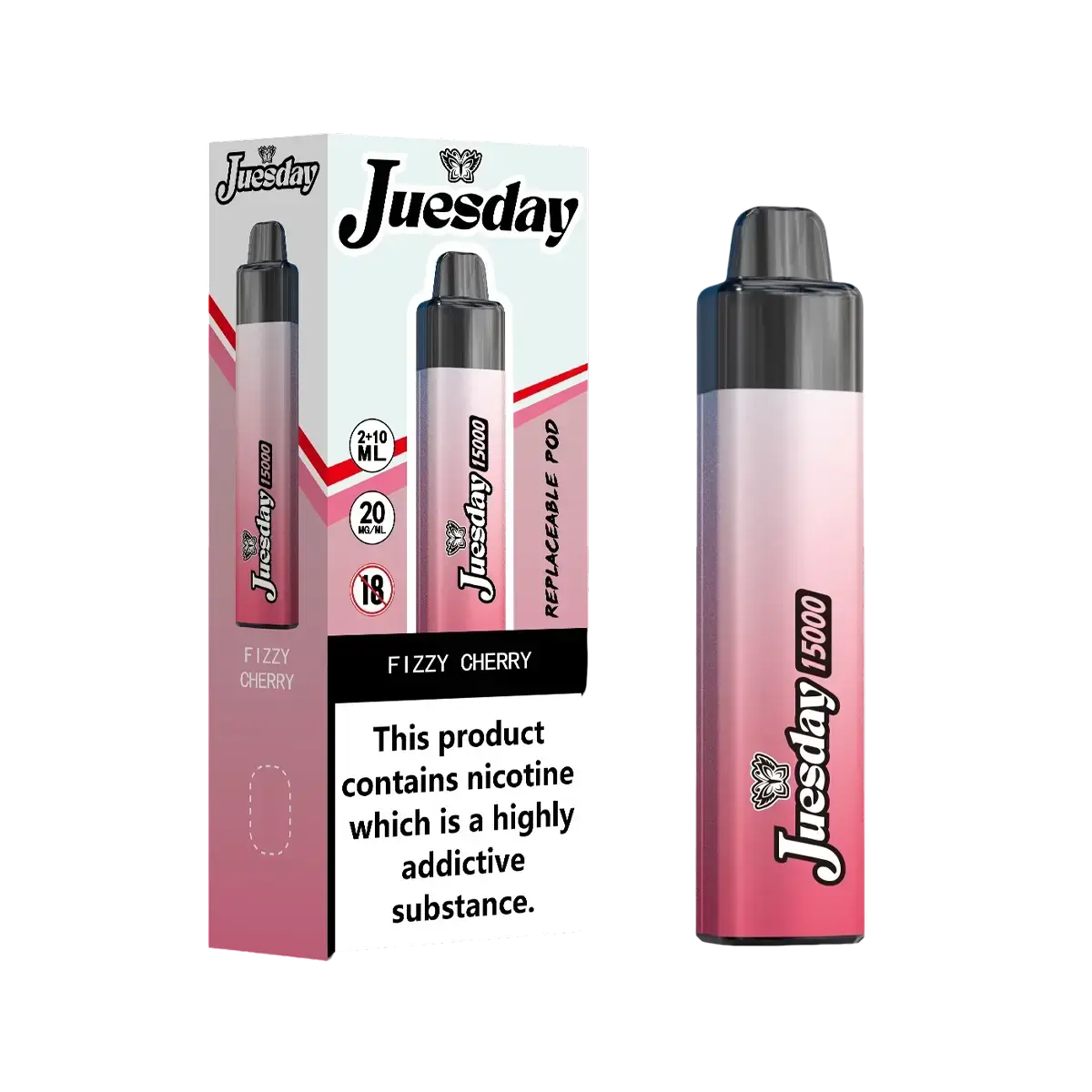 Juesday 15000 Puffs Prefilled Vape Kit - High-capacity disposable vape with premium flavours