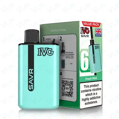 IVG SAVR Prefilled Pod Vape Kit Nicotine Strength 20mg