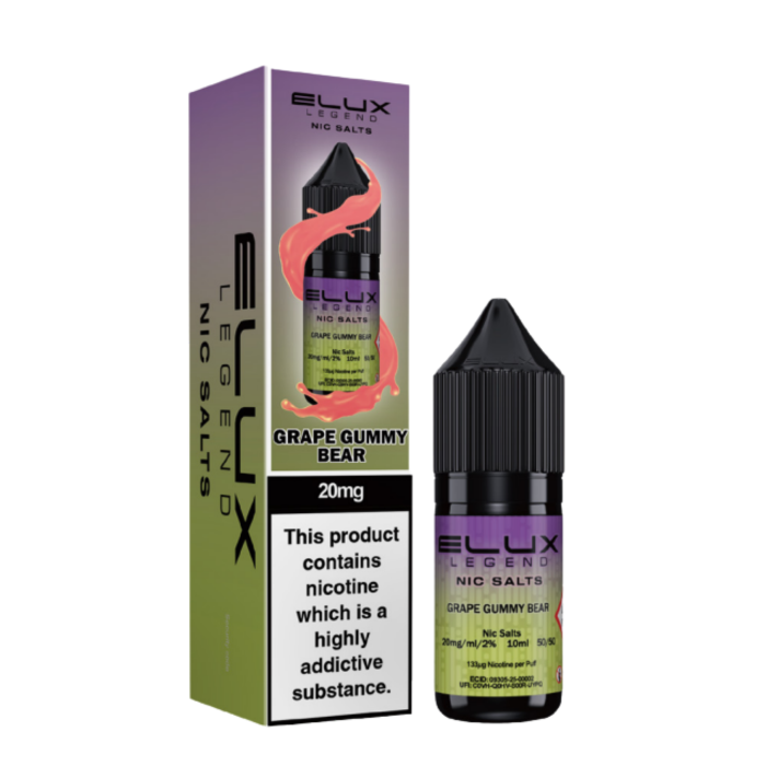 Elux Legend Nic Salts - 10ml E-liquids (BOX OF 10) Wholesale!