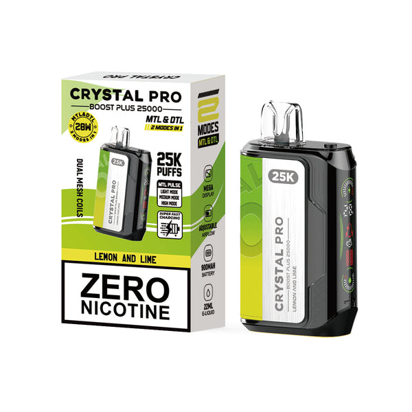 Crystal Pro Boost Plus 25k Disposable Vape Box of 5 Crystal Pro