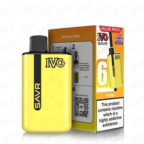 IVG SAVR Prefilled Pod Vape Kit Nicotine Strength 20mg