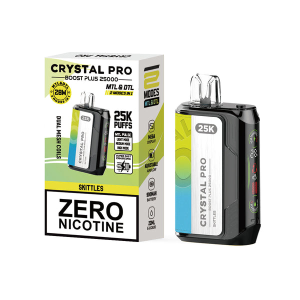 Crystal Pro Boost Plus 25k Disposable Vape Box of 5 Crystal Pro