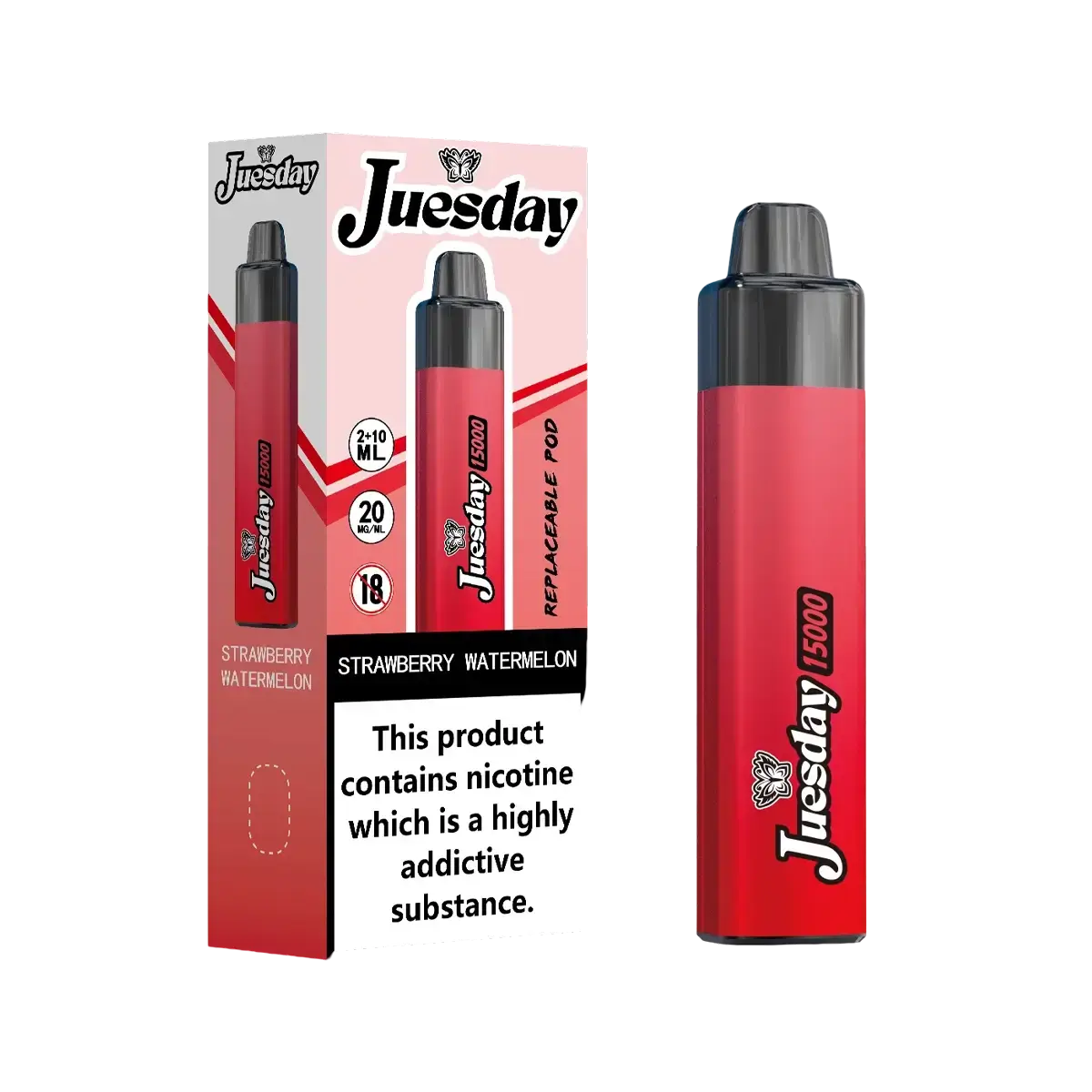 Juesday 15000 Puffs Prefilled Vape Kit - High-capacity disposable vape with premium flavours