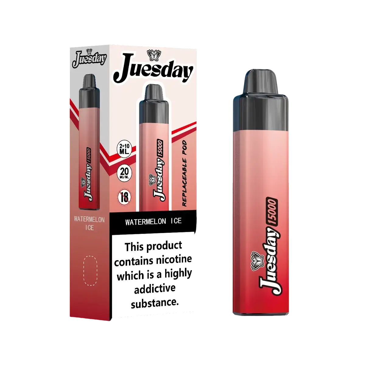 Juesday 15000 Puffs Prefilled Vape Kit - High-capacity disposable vape with premium flavours