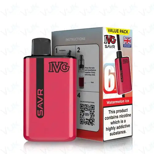 IVG SAVR Prefilled Pod Vape Kit Nicotine Strength 20mg