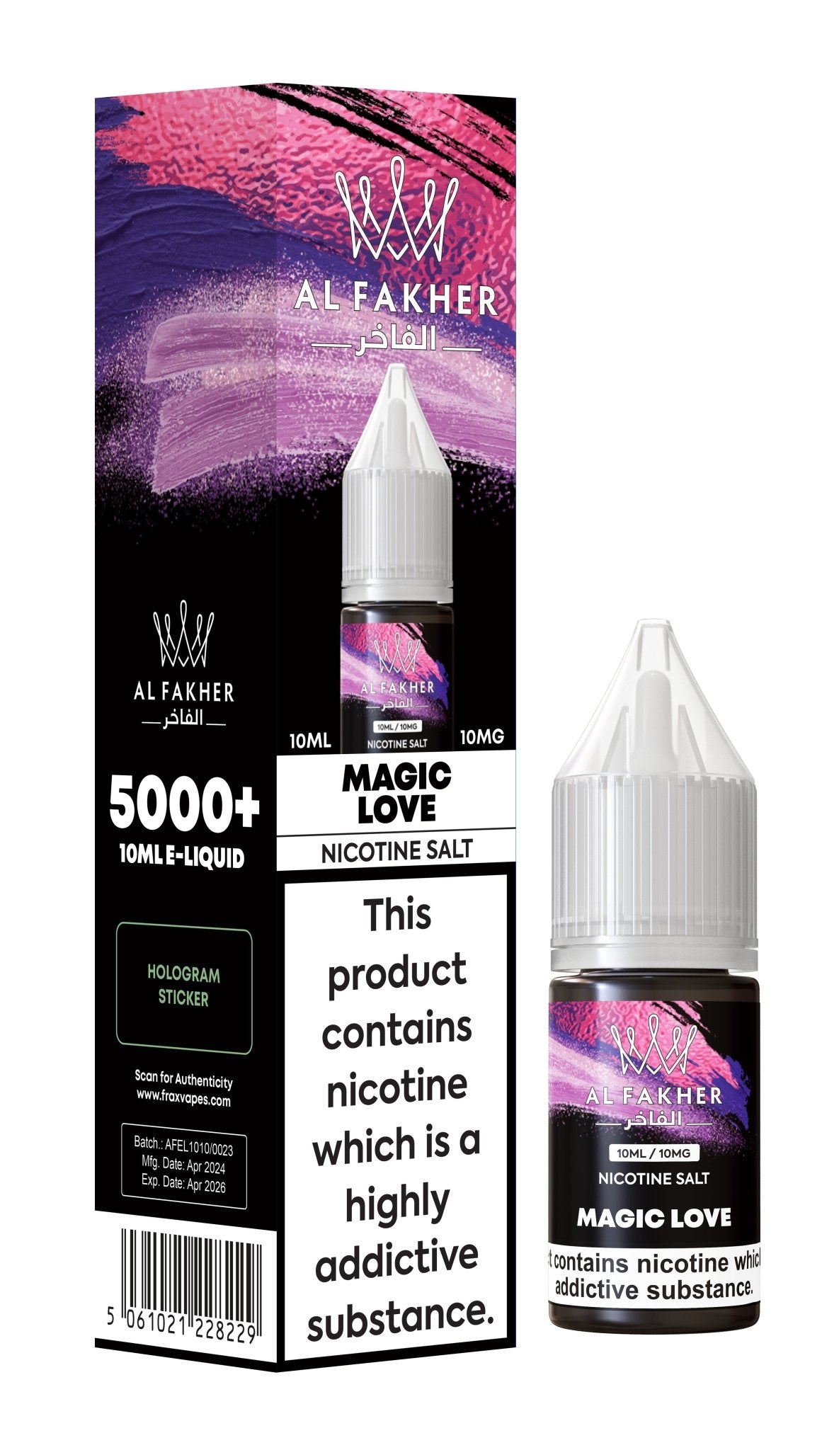 Al Fakher Nic Salt 10ml E - Liquid Box of 10 - Vape Villa