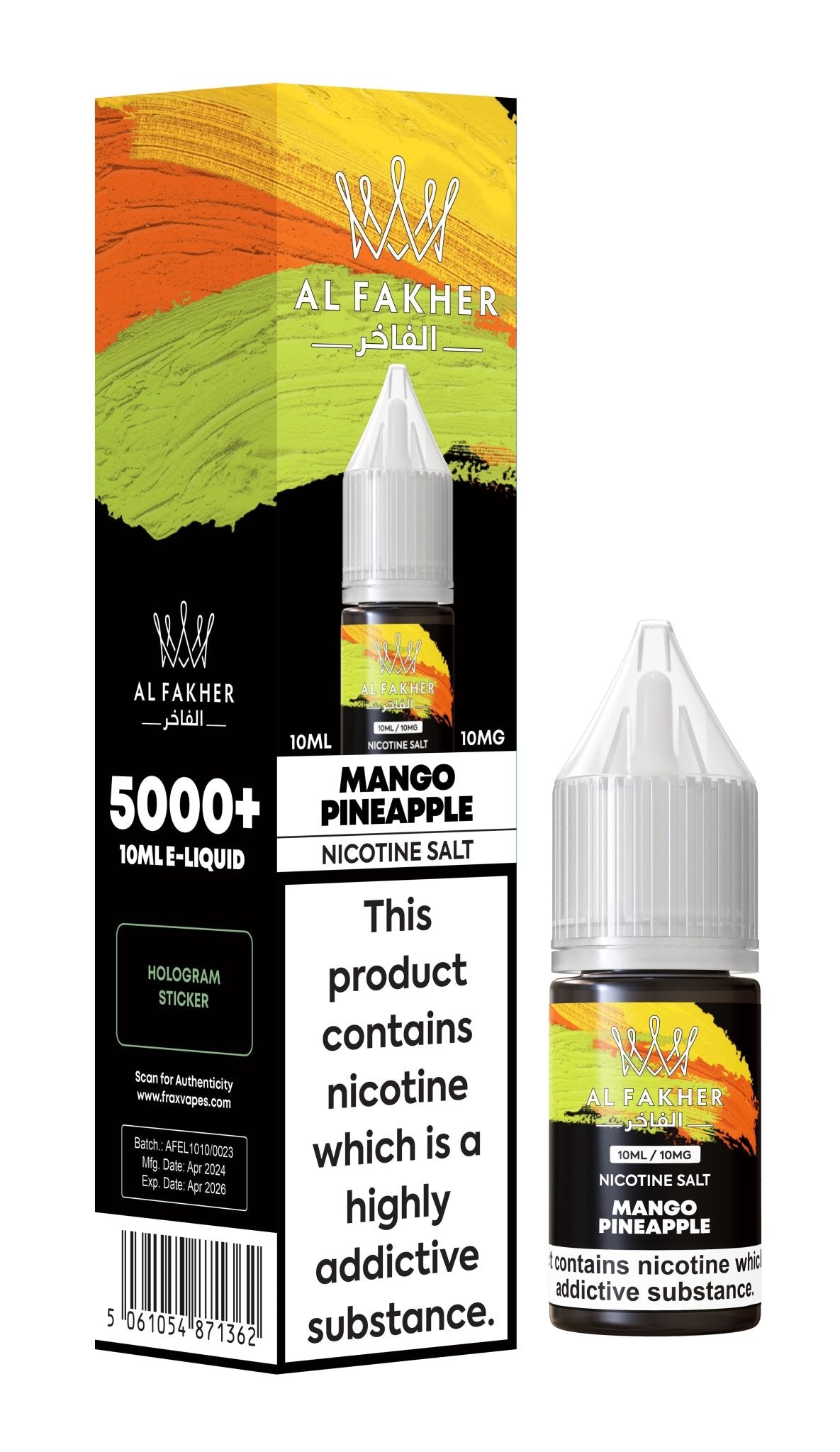 Al Fakher Nic Salt 10ml E - Liquid Box of 10 - Vape Villa