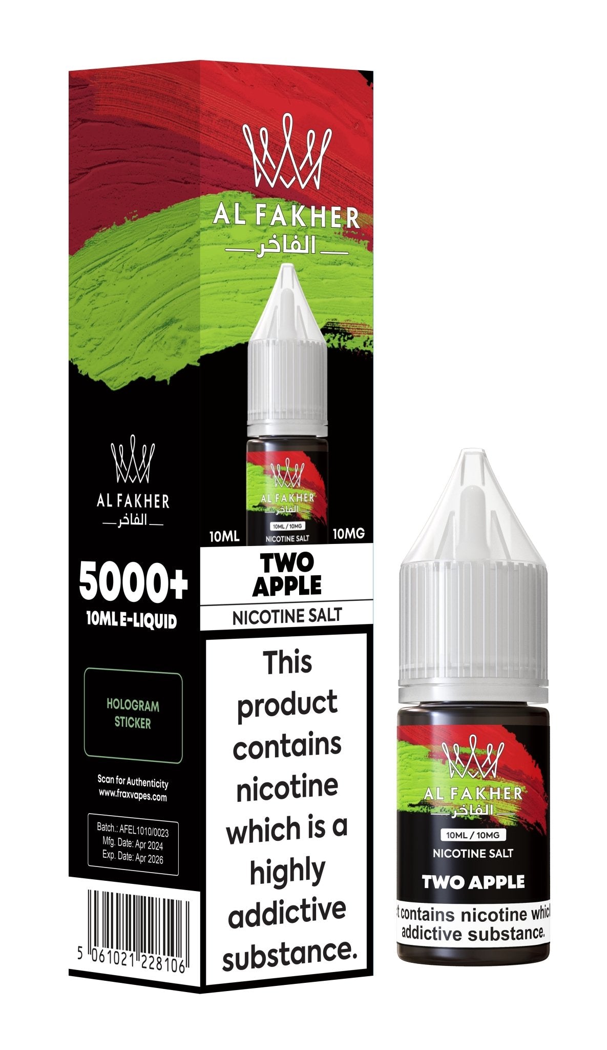 Al Fakher Nic Salt 10ml E - Liquid Box of 10 - Vape Villa