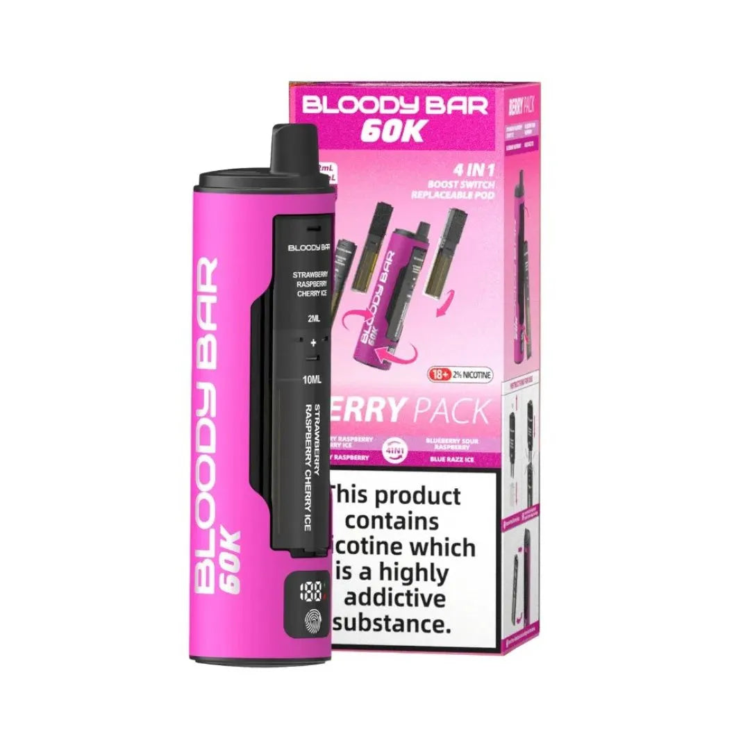 Bloody Bar 60K Puffs Long-Lasting 4-in-1 Prefilled Pod Kit