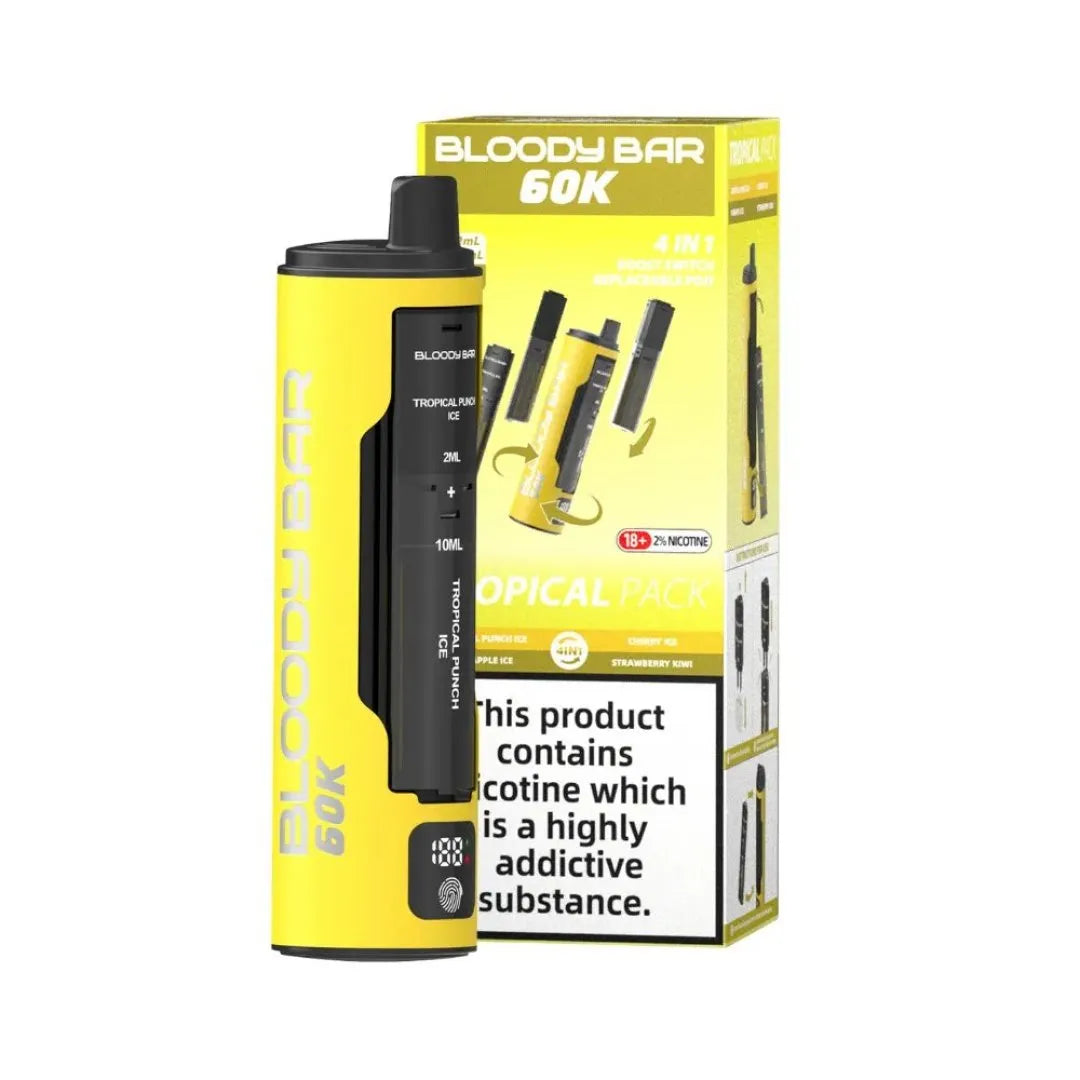 Bloody Bar 60K Puffs Long-Lasting 4-in-1 Prefilled Pod Kit