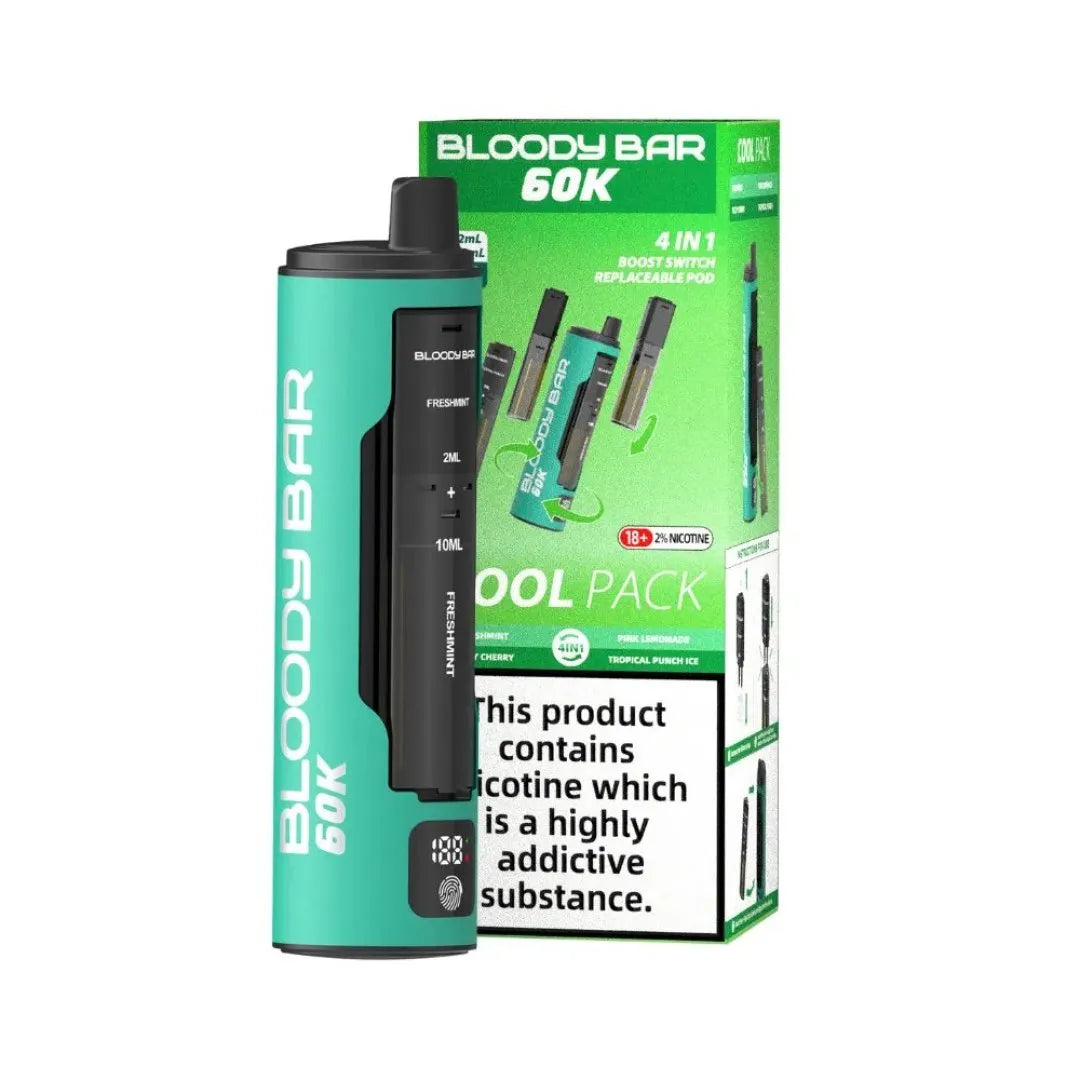 Bloody Bar 60K Puffs Long-Lasting 4-in-1 Prefilled Pod Kit