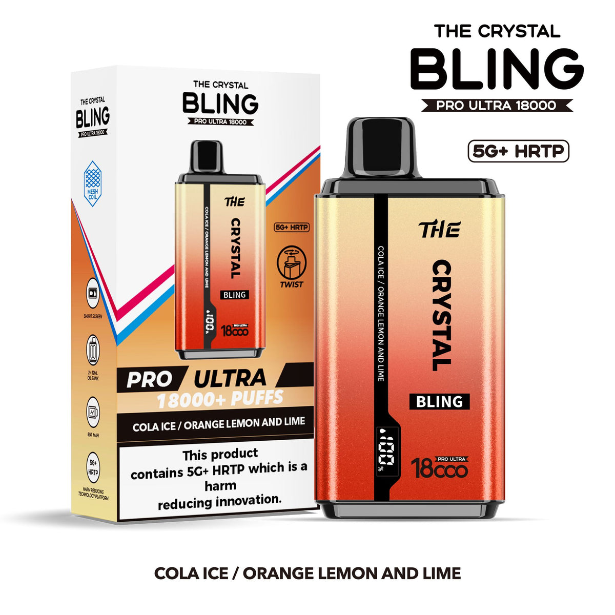 The Crystal Bling Pro Ultra 18000 Disposable Vape The Crystal Bling