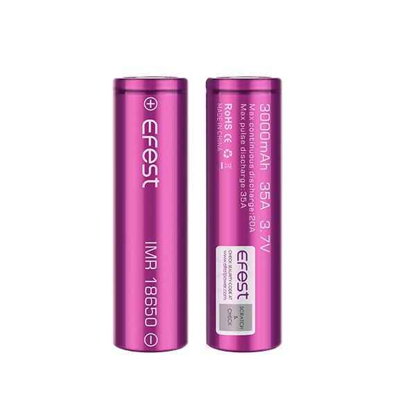 Efeast IMR 18650 3000mAh 35A Batteries