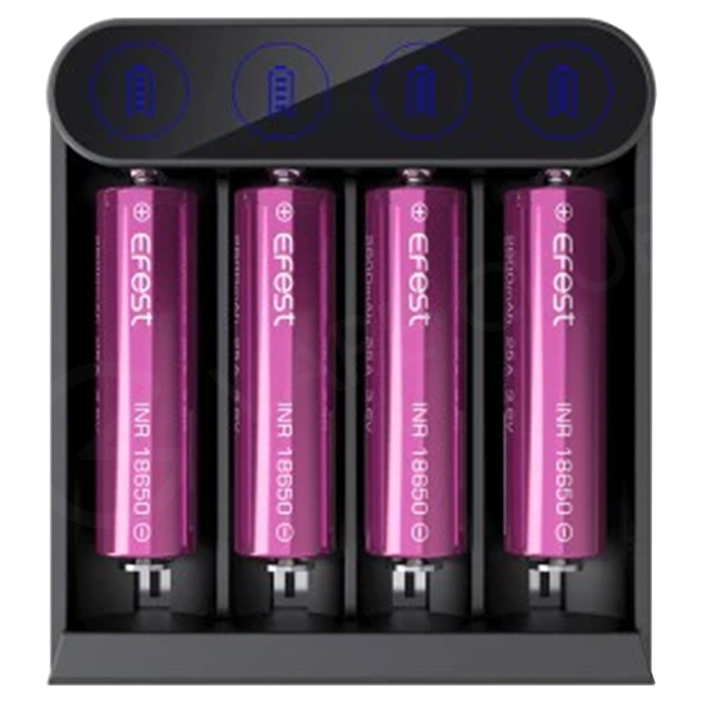Efest K4 Slim USB-C Vape Battery Charger: Fast 4-Bay Smart Charging Hub