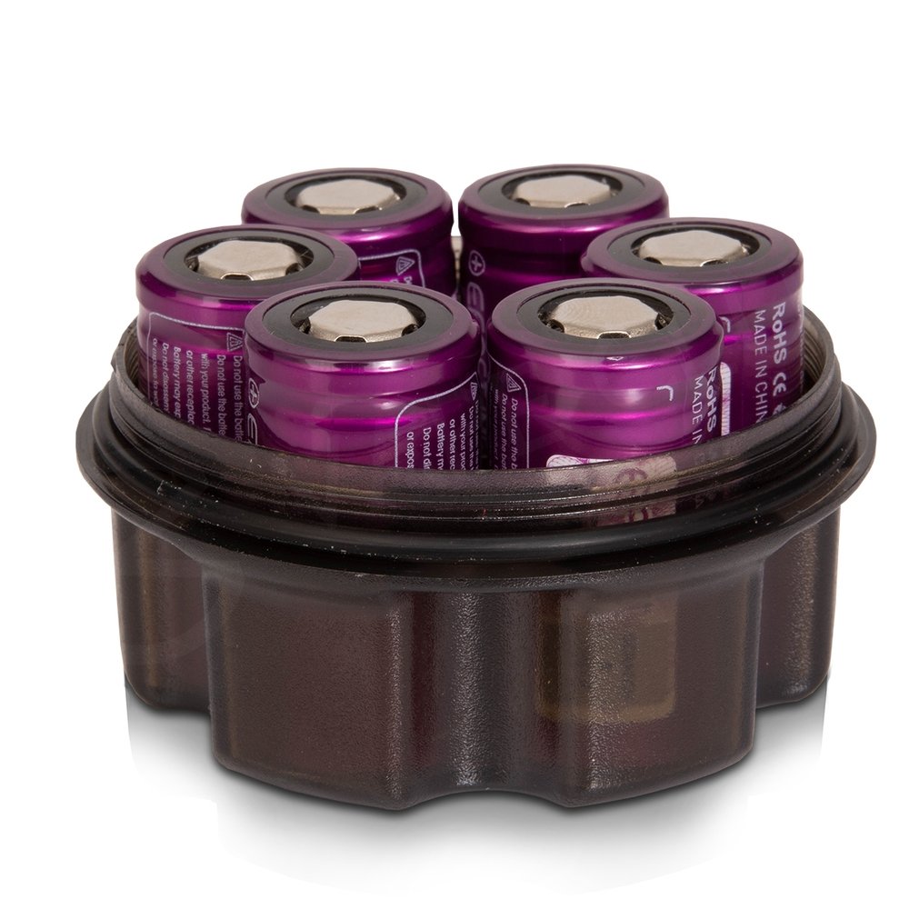 Efest Super Waterproof 6-Slot 18350 Vape Battery Storage Case - Durable Protection