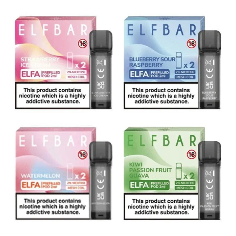 Elf Bar Elfa Prefilled Replacement Pods - Vape Villa