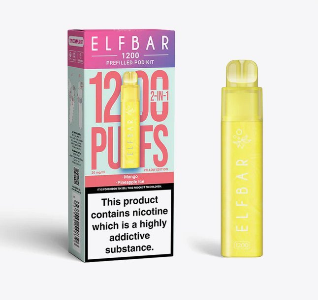 Elfbar 1200 Puffs 2 in 1 Prefilled Pod Kit - Vape Villa