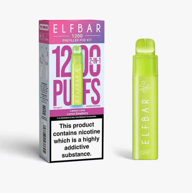 Elfbar 1200 Puffs 2 in 1 Prefilled Pod Kit - Vape Villa