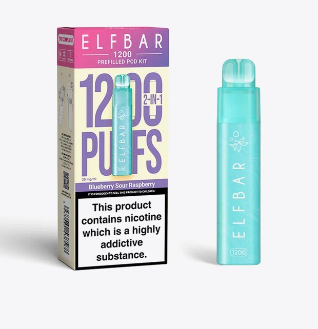 Elfbar 1200 Puffs 2 in 1 Prefilled Pod Kit - Vape Villa