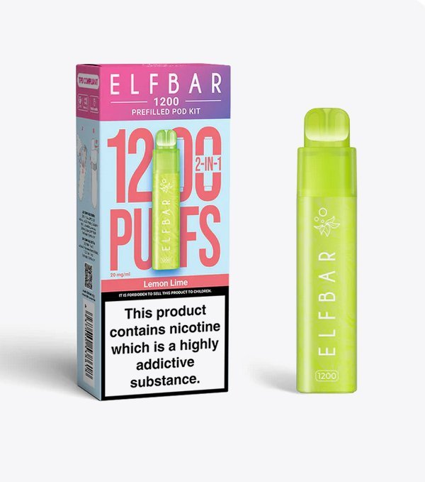 Elfbar 1200 Puffs 2 in 1 Prefilled Pod Kit - Vape Villa