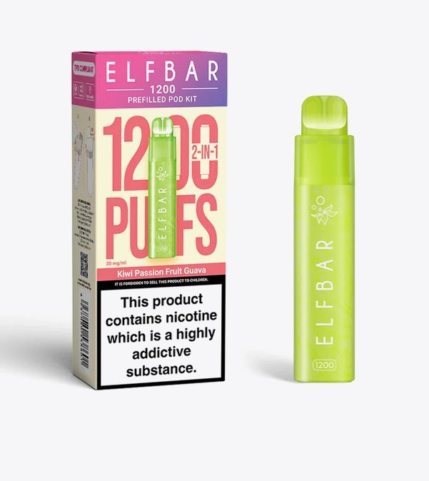 Elfbar 1200 Puffs 2 in 1 Prefilled Pod Kit - Vape Villa