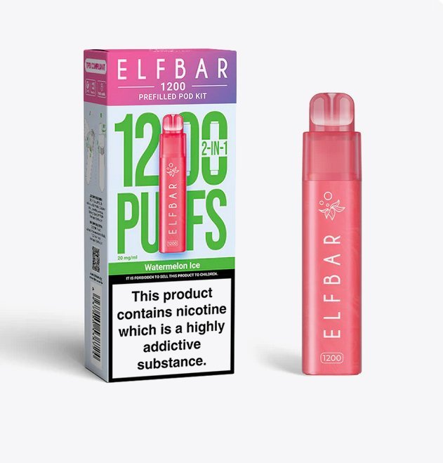 Elfbar 1200 Puffs 2 in 1 Prefilled Pod Kit - Vape Villa