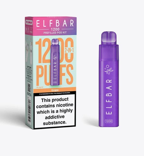 Elfbar 1200 Puffs 2 in 1 Prefilled Pod Kit - Vape Villa