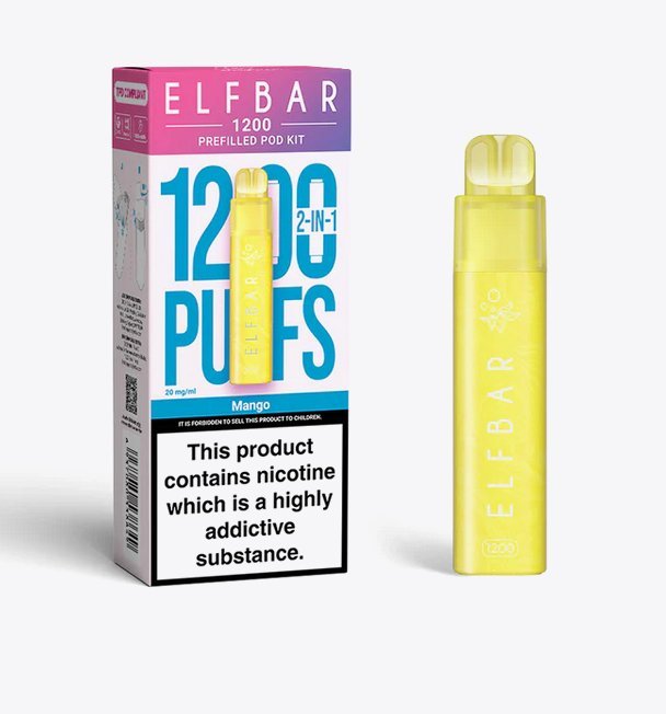 Elfbar 1200 Puffs 2 in 1 Prefilled Pod Kit - Vape Villa