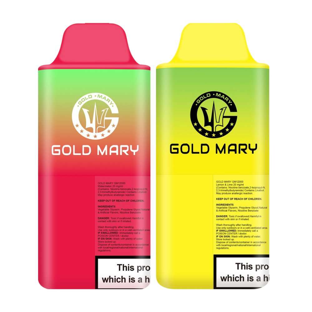 Gold Mary 12000 Puffs Disposable Vape Box of 5 - Vape Villa