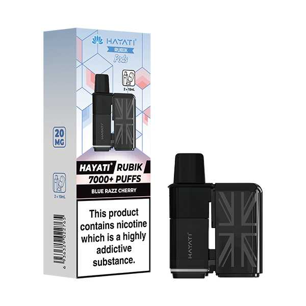 Hayati Rubik 7000 5‑Pod Replacement Box – Flavorful Vaping Pods
