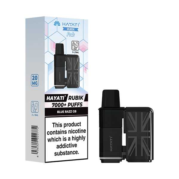 Hayati Rubik 7000 5‑Pod Replacement Box – Flavorful Vaping Pods