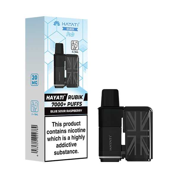 Hayati Rubik 7000 5‑Pod Replacement Box – Flavorful Vaping Pods