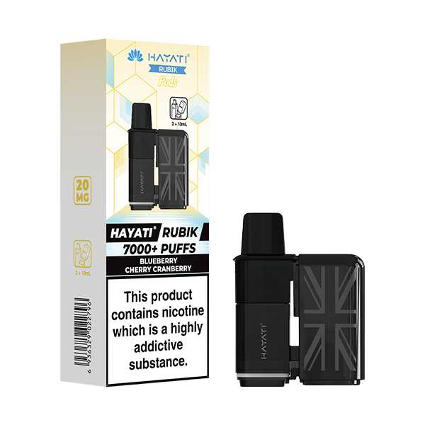 Hayati Rubik 7000 5‑Pod Replacement Box – Flavorful Vaping Pods