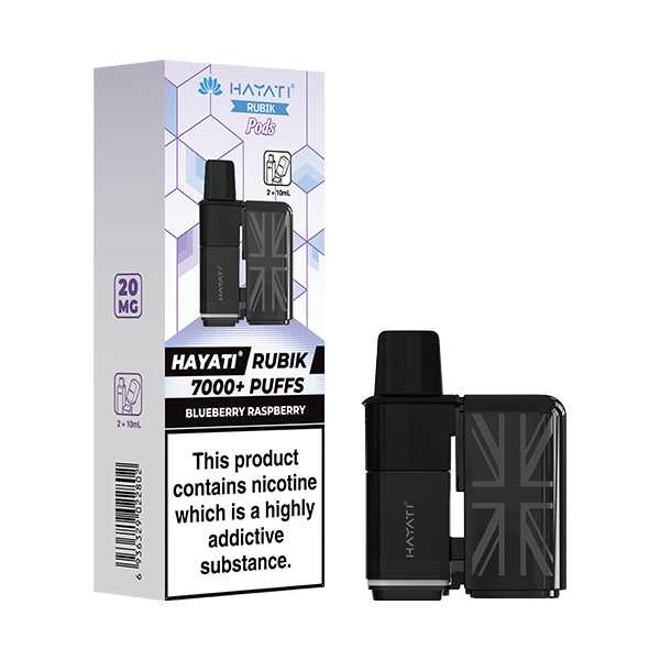 Hayati Rubik 7000 5‑Pod Replacement Box – Flavorful Vaping Pods