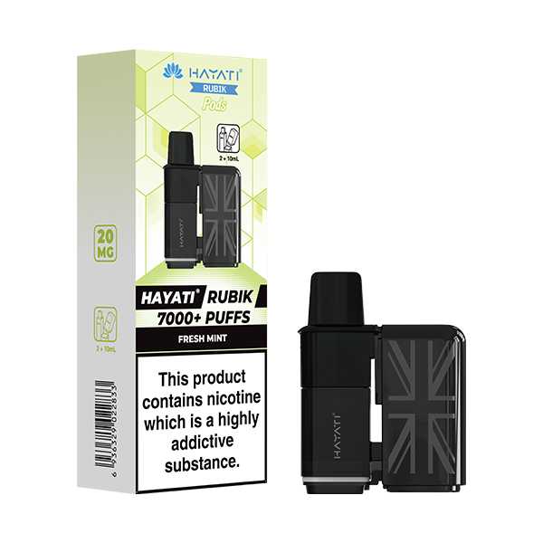 Hayati Rubik 7000 5‑Pod Replacement Box – Flavorful Vaping Pods