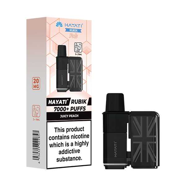 Hayati Rubik 7000 5‑Pod Replacement Box – Flavorful Vaping Pods