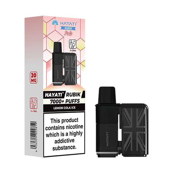 Hayati Rubik 7000 5‑Pod Replacement Box – Flavorful Vaping Pods