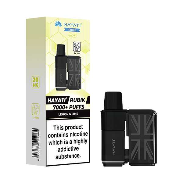 Hayati Rubik 7000 5‑Pod Replacement Box – Flavorful Vaping Pods