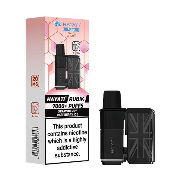 Hayati Rubik 7000 5‑Pod Replacement Box – Flavorful Vaping Pods