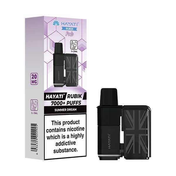 Hayati Rubik 7000 5‑Pod Replacement Box – Flavorful Vaping Pods