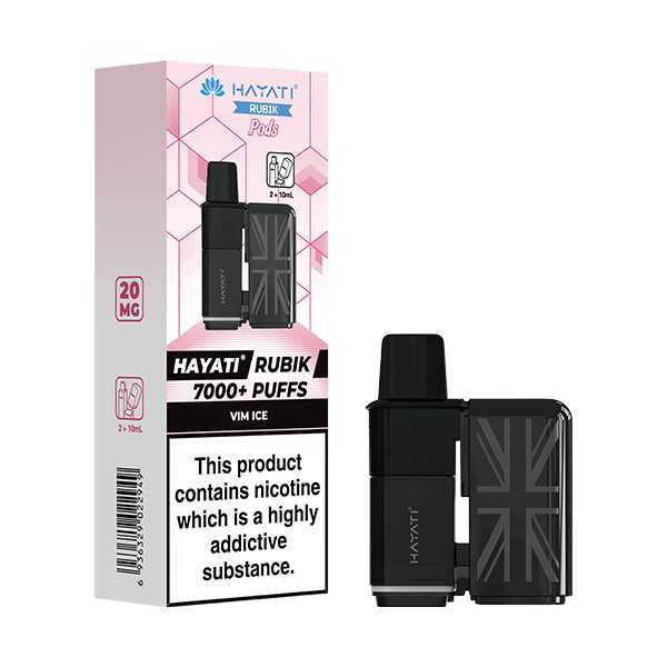 Hayati Rubik 7000 5‑Pod Replacement Box – Flavorful Vaping Pods